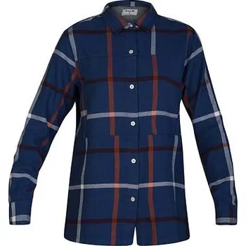 Pánská móda Košile Hurley WILSON FLANNEL L/S Mystic Navy velikost L