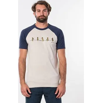 Pánské oblečení Tričko Rip Curl HULA AUANA S/S TEE Navy velikost S