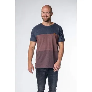 Pánské tričko Tričko Alife and Kickin BEN B Puce Stripes velikost L