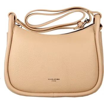 Střední světle broskvová crossbody kabelka David Jones 7164