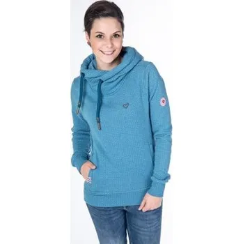 Dámská mikina Mikina Alife and Kickin SARAH Smaragd Dots velikost XL