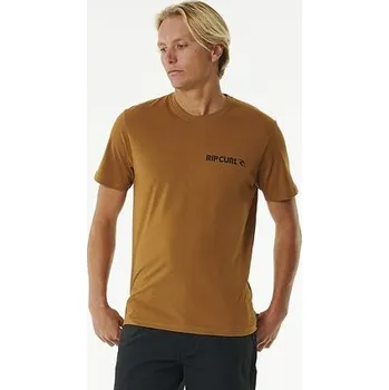 Pánská móda Tričko Rip Curl BRAND ICON TEE Gold velikost XXL