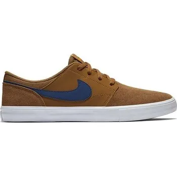 Chlapecké tenisky Boty Nike SB SOLARSOFT PORTMORE II Lt British Tan/Blue Void-Black velikost 43.0