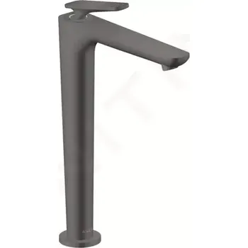 Vodovodní baterie Axor Citterio C Umyvadlová baterie s výpustí, EcoSmart, CoolStart, kartáčovaný černý chrom, 49051340