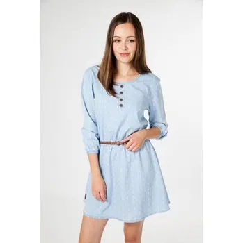 Dámské šaty šaty Alife and Kickin SCARLETT Dress denim splash velikost M