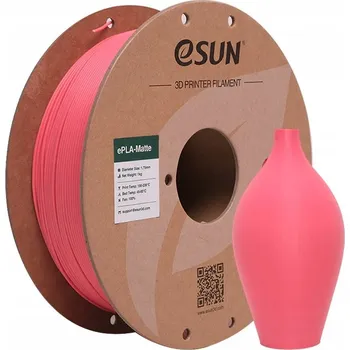 Filament ESun PLA filament Matte Jahodová červená 1.75 mm/1kg - papírová cívka