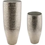 VZ 2021 Váza ANTIGUE, stříbrná, 31x84cm, S2|Ego Dekor