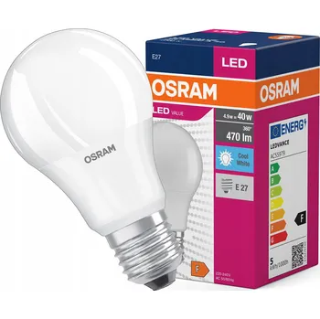 Žárovka Osram LED žárovka E27 4,9W (ekvivalent 40W) 470lm 4000K