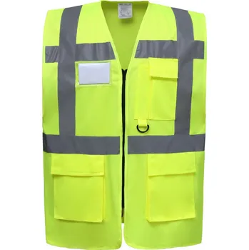 pracovní vesta Yoko Vesta HVW801 Hi-Vis, multifunkční, výstražná COT79W801zv801-hi vis yell S Žlutá fluorescent