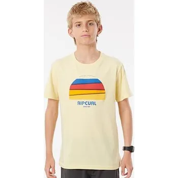 Chlapecké tričko Tričko Rip Curl HEY MUMA TEE Pale Yellow velikost 14