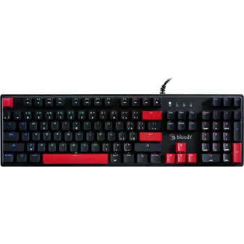 Klávesnice A4tech Bloody S510R Red Switch, USB, černá - CZ S510RR