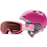 Helma + brýle Smith ZOOM JR/SIDEKICK Bright Pink Cupcakes velikost YS