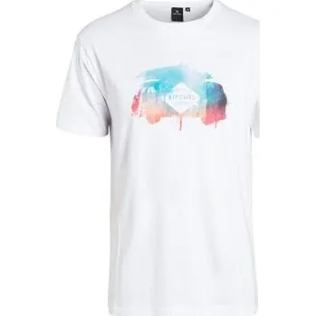 Pánská móda Tričko Rip Curl VAN SS TEE Optical White velikost S