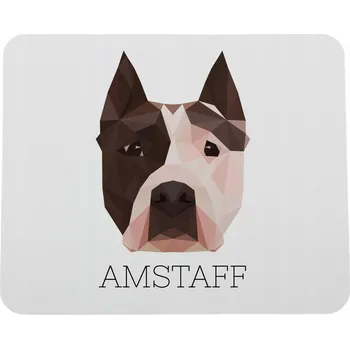 Obraz Americký stafordšírský teriér, Amstaff, Amstaf - geometrická podložka