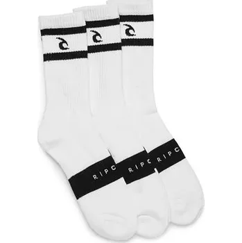 Pánské ponožky Ponožky Rip Curl CORPO STRIPE CREW SOCKS White velikost 37/39
