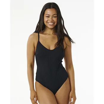 Dámské plavky Plavky Rip Curl PREMIUM SURF CHEEKY 1PC Black velikost M