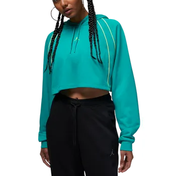 Dámská mikina Mikina s kapucí Jordan Crop Fleece hoody women dq4390-322 Velikost L