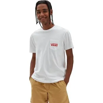 Pánské oblečení Tričko Vans OTW CLASSIC White/High Risk Red velikost L