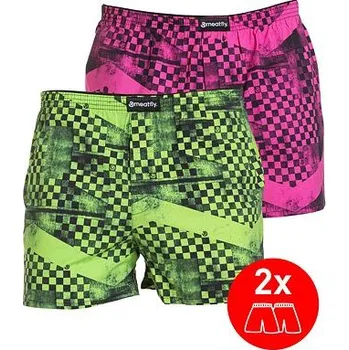 Pánská móda Spodní prádlo Meatfly AGOSTINO BOXERSHORTS Checkered velikost L