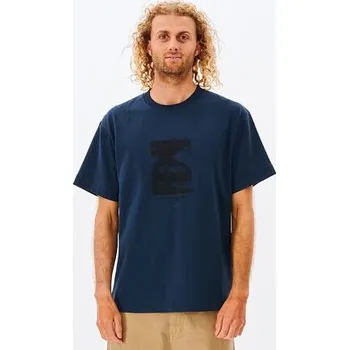 Pánská móda Tričko Rip Curl QUALITY SURF PRODUCTS PALMY TE Dark Navy velikost XL