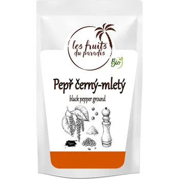 Koření Pepř černý mletý Bio 500 g LES FRUITS DU PARADIS