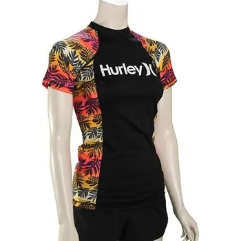 Lykra Hurley SIG ZANE MOOREA RASHGUARD S/S Hyper Pink velikost L