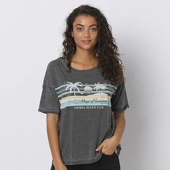 Pánské tričko Tričko Animal BEACH DAYS Raven Black Marl velikost 08