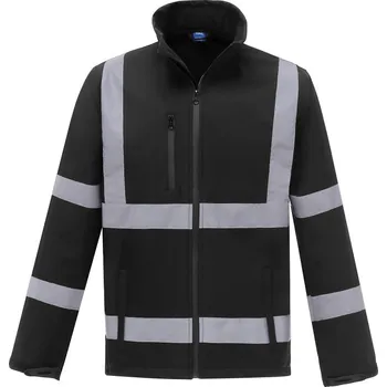 pracovní bunda Yoko Bunda HVK09 Hi-Vis, softshellová COT79VK0900203-black L Černá