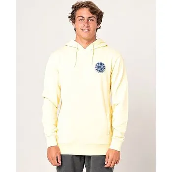 Pánská mikina Mikina Rip Curl OS HOODED POP OVER PRINT Pale Yellow velikost M