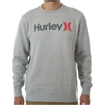 Pánská mikina Mikina Hurley ONE & ONLY 2 COLORS CREW Heather Grey velikost L