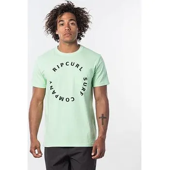 Pánské tričko Tričko Rip Curl WOOP LOOP S/S TEE Light Green velikost L