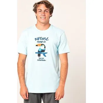Pánská móda Tričko Rip Curl DESTINATION ANIMALS Light Blue velikost XXL