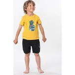 Tričko Rip Curl PINA LOUNGE SS TEE GROMS Washed Yellow velikost 2