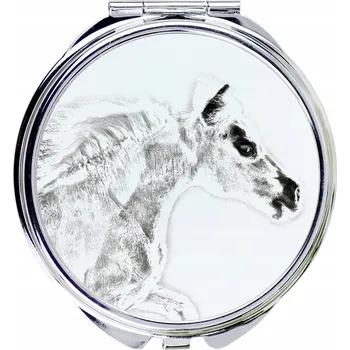 Kosmetické zrcátko Falabella - kapesní zrcátko s koněm, personalizované zrcátko do kabelky