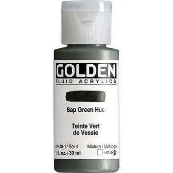 Vodová barva Akrylová barva Golden Fluid - 2440 Sap Green Hue Objem: 30 ml