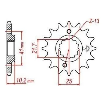 Řetězová sada pro motocykl Řetězové kolečko JT JTF 308-15 15 zubů, 520 YAMAHA MT-03 660 2006-2014