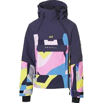 Chlapecká bunda Bunda Rehall TAYLOR-R JR Abstract-Blazing Yellow-Lilac velikost 164