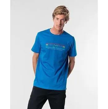 Pánské tričko Tričko Rip Curl EL MAMA S/S TEE Electric Blue velikost L
