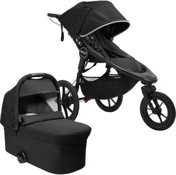 Kočárek BabyJogger SUMMIT X3 set 2v1 (kočárek+korba) MIDNIGHT BLACK+PRIME BLACK