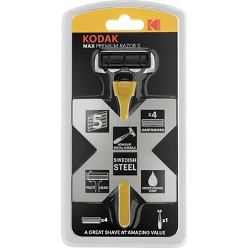 Kodak Holicí Strojek 5 břitů + 3 náplně Max Premium Razor