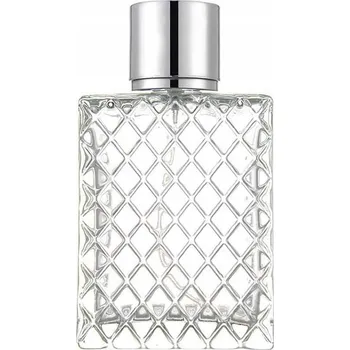 Láhev Skleněný Flakon na Parfém Láhev Křišťál Diego Silver 50 ml