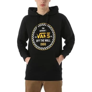 Pánské oblečení Mikina Vans CHECKER 66 PO Black velikost XL