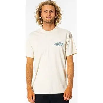 Pánské tričko Tričko Rip Curl MELTING SUMMER LOGO TEE Bone velikost L