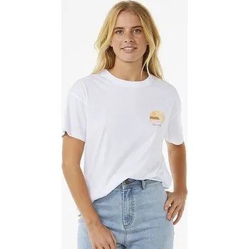 Tričko Rip Curl LINE UP RELAXED TEE White velikost XS