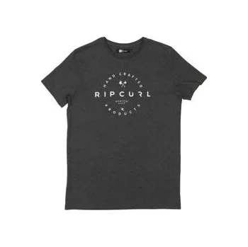 Pánské tričko Tričko Rip Curl ZINC PRINT TEE Black Marled velikost XL