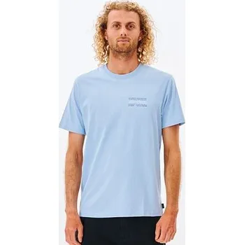 Pánská móda Tričko Rip Curl SURF REVIVAL REPEATER TEE Bells Blue velikost XL
