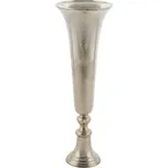 Váza KALICH, pr. 20x71cm, tepaný hliník, stříbrná (DOPRODEJ)|Ego Dekor