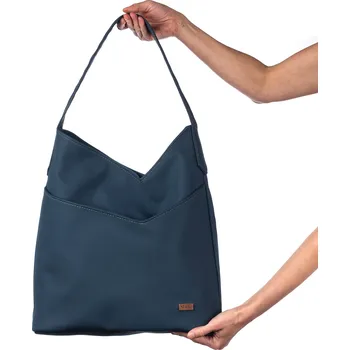 Kabelka Dámská kabelka City Shopper - Blue Marina | Koženková dámská kabelka | česká výroba