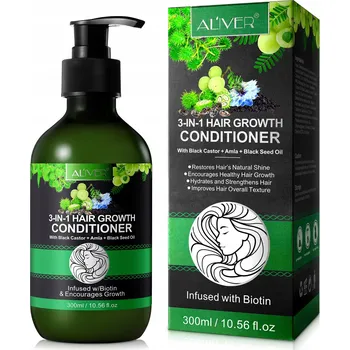 Aliver 3 IN 1 Black Castor + Amla + Black Seed Oil Conditioner 300 ml