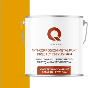 barva na kov BARVA NA KOV NA REZ, OCEL 4v1 ŽLUTÁ ZLATÁ RAL 1004 POLOMATNÁ 5L